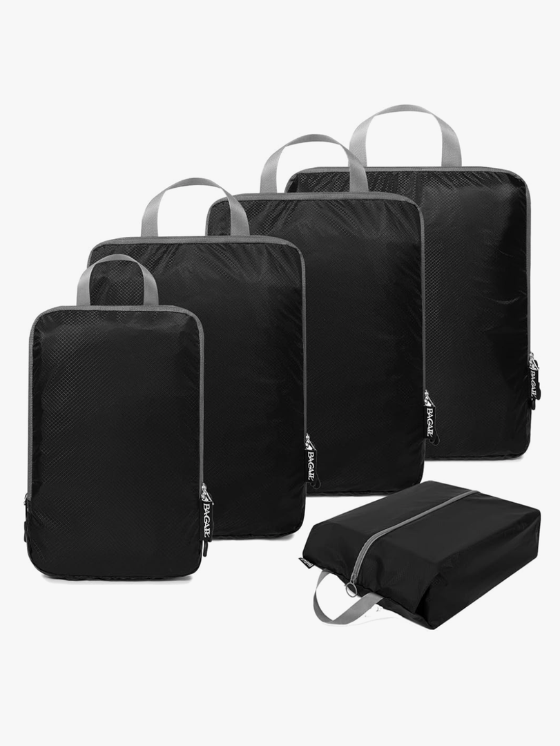 BAGAIL 5 Set/6 Set Ultralight Compression Packing Cubes Travel Accessories Expandable Packing Organizers