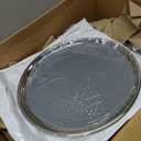 Service Ideas TR1614RI Tray with Removable Insert, 14" Round, Stainless Steel, Brushed