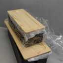 NATURE SUPPLIES Set of 2, Wood Cable Management Boxes, Large and Medium Cord Organizer to Hide Wires and Power Strips for TV, Desk, Computer, Router, Cable Storage and Organization, Black