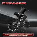 JFG RACING Dirt Bike Foot Pegs with Springs,7075 Aluminum CNC Footpegs Pedals Rests for Surron Light Bee X and S/E Ride Pro SS/CRF150F CRF230F 03-19/X160/X260-Silver