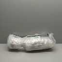 National Tree Company 2 ft Pre-Lit Flocked Mini Artificial Christmas Tree, 50 Clear LED Lights, 75 Tips, Pinecones, Burlap Base, Timer, Green