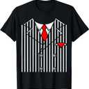 Gangster Costume Mafia Halloween 1920 Mob Men Women Kids T-Shirt XL