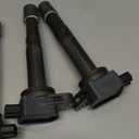 OEM Performance Set of 4 Ignition Coils & Double Iridium Spark Plugs - Compatible with 2008-2012 Honda Accord, 2012-2015 Civic, 2010-2014 CR-V, 2013-2015 Acura ILX