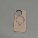 TORRAS Liquid Silicone for iPhone 16 Pro Case with 360 Spin Magnetic Ring Stand with Camera Control, Fit for MagSafe, OStand Q3 Silicone Non-Slip Protective Case for iPhone 16 Pro, Dune Beige