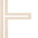 12 Inch Wooden Letter, Large Unfinished Wooden Alphabet Letter Blank Wood Letters for Crafts Wall Letters Decor for DIY Crafts Painting Party Home Decoration (F)