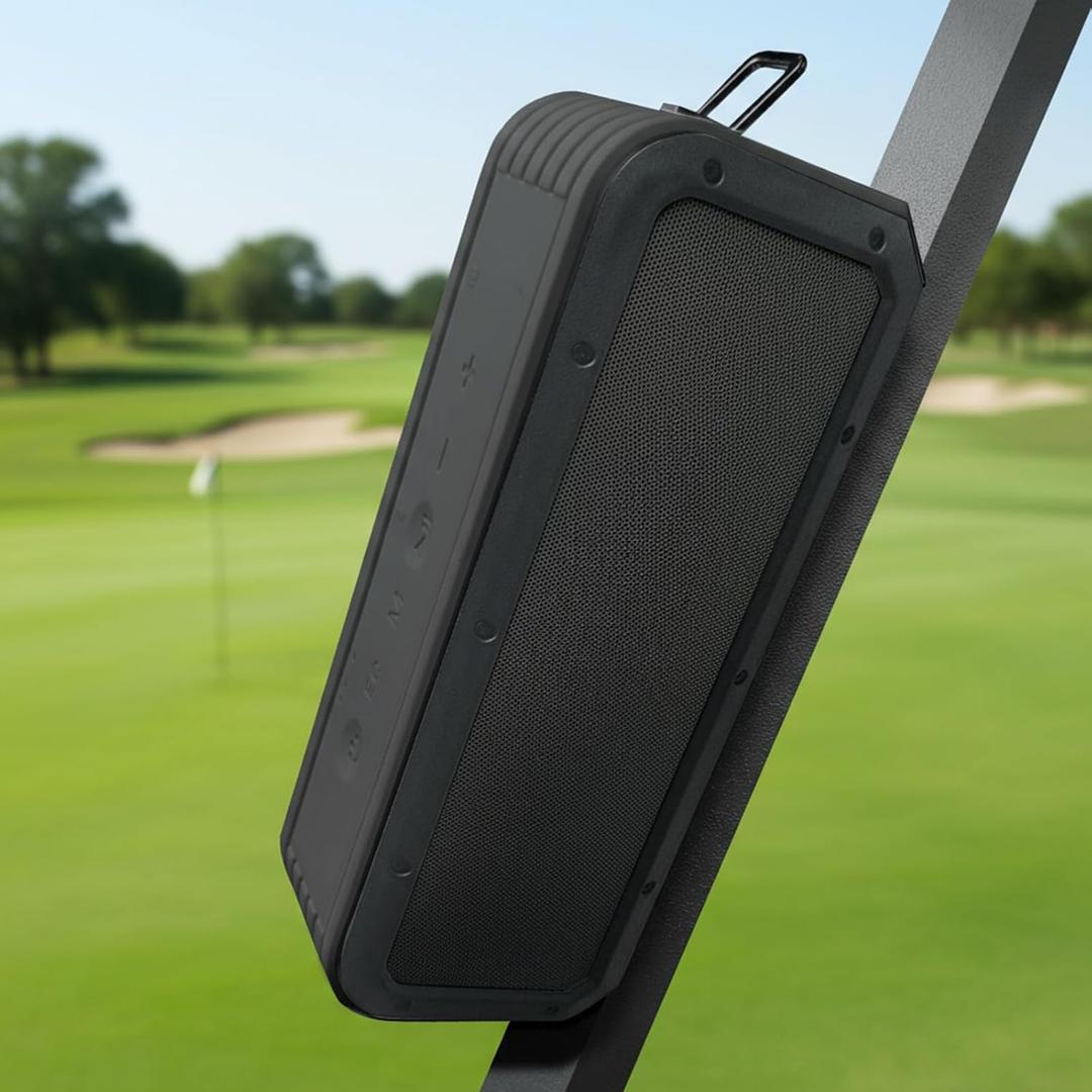 Magnetic Golf Speaker, Golf Cart Speakers Bluetooth - 40w Loud Bluetooth Speaker, Portable IPX7 Waterproof, Deep Bass, EQ, TWS, 30H Battery - Golf Accessories for Men
