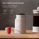 Bodum Bistro Electric Blade Coffee Grinder, White, 3.63"L x 3.75"W x 6.63"H