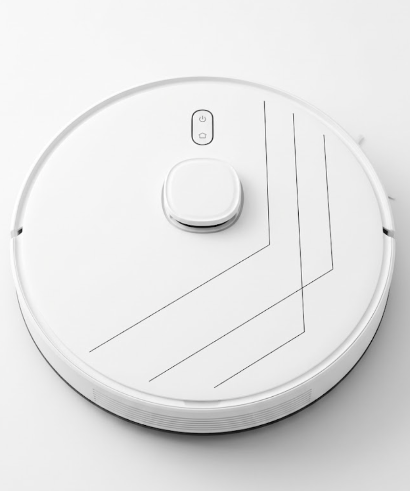Robot Vacuum Cleaner Robot Vacuum Cleaner Smart Voice Control Vacuuming Mopping Sweeping 3 In1 Home Cleaning Robot (Color : White)
