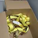 Ratchet Tie Down Straps, 2 in x 15 ft, 5,000 lb Breaking Strength, J-Hook, 6-Pack