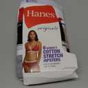 Hanes Women's 6-Pack Breathable Cotton Hipster Panty (X-Large, Basic Color Mix)