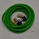 YAMATIC Super Flexible Pressure Washer Hose 25FT 3200 PSI for Power Washer Replacement, Kink Resistant Extension With Leak-Free M22 Female & 3/8" Quick Connect Adapters, 1/4", Green