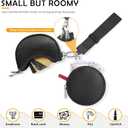 2 x Dual Pouch Wristlet Keychain Wallet Double keychain wallets Mini Pouch Coin Purse Women Coin Detachable Wrist Zip Bag (Black)