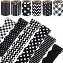 Tenceur 98.5 ft Bulletin Board Border Classroom Decor, Polka Dots