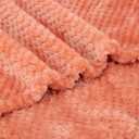 Fuzzy Blanket or Fluffy Blanket for Baby, Soft Warm Cozy Coral Fleece Toddler, Infant or Newborn Receiving Blanket for Crib, Stroller, Travel, Decorative (28Wx40L, XS-Grapefruit)