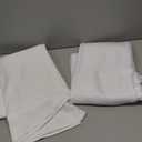 Oubonun 100% Jersey Cotton Body Pillow Cover with Zipper - Luxury Soft Removable Pillow Case - Long Fuzzy - Knitted (White, 21"X54")