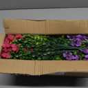 Artificial Flowers Fake Plants for Outdoors Spring Decoration, 13Bundles Silk Realistic UV Resistant Faux Flowers for Outside Planter Porch Yard Patio Garden Home Indoor, Mix