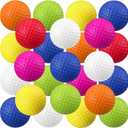 Junkin 24 Pcs Foam Golf Practice Balls Realistic Feel and Flight Training Sport Balls Elastic Soft Foam Golf Balls for Indoor or Outdoor Backyard Training