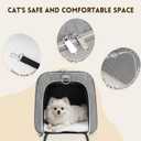 Cat Carrier Soft, Dog Carriers for Small Dogs/Large Cats (Up to 16lbs), with High Breathability, Shoulder Strap, Removable Pad, Pet Carrier Airline Approved, for Home Outdoor Travel (Gray)