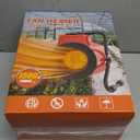 Buyplus Greenhouse Heater with Digital Thermostat, 1500W Outdoor Heaters for Patio, Overheat Protection & 3S Fast Heating, Electric Space Heater for Patio, Garage, Greenhouse, Flower House, Red