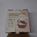 Enameled Cast Iron Dutch Oven - Umite Chef 5QT Pot with Lid & Cotton Potholders - Heavy-Duty Cookware for Bread Baking, Braising, Stews, Roasting(Red)