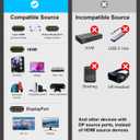 HDMI to DisplayPort Adapter 4K 60Hz, HDMI Souce to Display Port Monitor Converter, HD Male Compatible with Laptops, Graphics Cards, PS5, AMD,NVIDIA-1 Pack