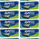 Expo 81505 Block Eraser Dry Erase Whiteboard Board Eraser, Soft Pile, 5 1/8 W x 1 4 H - Pack of 12