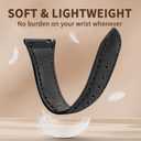 Slim Leather Bands Compatible with Samsung Galaxy Watch 7/6/5/4/FE 40mm 44mm,Watch 5 Pro 45mm/Watch 4 Classic/Watch 3 41mm, 20mm Watch Band for Women