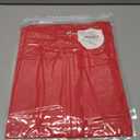 ANRABESS Womens 3/4 Length Sleeve Tops Loose Fit Tunic Shirts Oversized Spring Summer Casual Crew Neck Basic Boxy Tee (Red, M)