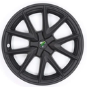 ATAIRSOFT Wheel Covers Hubcaps Fit for Tesla Model 3 2017-2023 18 Inch Hub Caps Replacement Rim Protectors Car Accessories (Matte Black 1PCS)