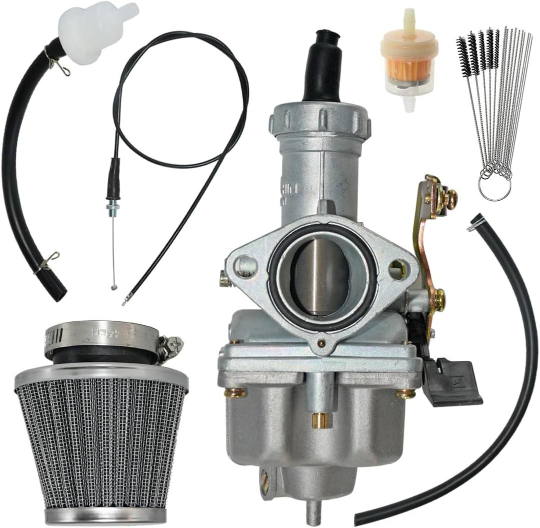 PZ27 Carburetor Fit for 4 stroke 125cc 150cc 200cc 250cc ATV Fit for Honda FourTrax 200 TRX200 TRX200D TRX200SX Fit for Honda ATC185S ATC200M With Throttle Cable
