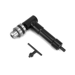 QWORK 90 Degree Right Angle Drill Attachment Adapter with 8mm Hex Compatibility for Power and Hand Drills