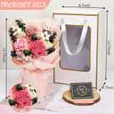 Flowers for Delivery Prime, Graduation Gifts Preserved Flowers Bouquet Forever Roses for Anniversary Birthday, Eternal Floral Gift for Women Wife Girlfriend -Pink