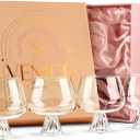 GLASSIQUE CADEAU Venice Goblet Cocktail Glasses for Gin Tonic, Aperol Spritz,Sangria | Modern Glassware Collection | Set of 4 | 17 oz Light Borosilicate Glass Balloons for Home Bar Drinks