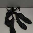 Waterproof Dog Boots for Medium Dogs -Dog Paw Protectors Dog Suspender Boots Anti-Slip Pet Shoes for Outdoor Walking, Reflective Stay-On, Dirt-Proof Comfortable Booties (Black, Medium)