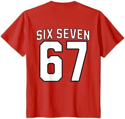 Six Seven Meme 67 Sports Jersey for Boys Girls Kids Teens T-Shirt, Size L