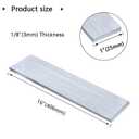 4 x 16" Length Square Aluminum Flat BAR,1/8" x 1"Aluminium Strip,6061 Aluminium General Purpose Plate,3mm x 25mm x 406mm T6511 Solid New Mill Stock(4 Pcs)