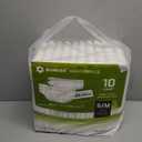 SUNKISS Masterpiece Adult Diapers with Tabs, Unisex Disposable Incontinence Briefs for Women and Men, Odor Control, White, Small/Medium, Previously Medium, 10 Count