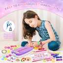 Dpai Friendship Bracelet Making Kit for Girls,DIY Arts and Crafts Toys,Jewelry String Maker Kit,The Best Birthday Gifts Ideas for Girls 6 7 8 9 10 11 12+ Years OldPurple