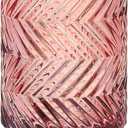 Makeup Brush Holder Organizer,Toothbrush Holders,Desk Pen Pencil Holder,Multifunctional Vintage Glass Brush CupA40-4-US (Red)