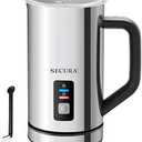 Amazon.com: Secura Milk Frother, Electric Milk Steamer Stainless Steel, 16.9oz/500ml Automatic Hot and Cold Foam Maker and Milk Warmer for Latte, Cappuccinos, Macchiato, 120V: Home & Kitchen