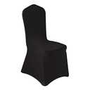 Wexninaz 50 Pcs Black Washable Removable Universal for Wedding Party Dining Banquet Polyester Spandex Stretch Slipcovers Chair Covers