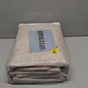 MIULEE 100% Blackout Linen Textured Curtains for Bedroom Solid Thermal Insulated Natural Beige Grommet Room Darkening Curtains & Drapes Luxury Decor for Living Room Nursery 62 x 96 Inch (2 Panels)