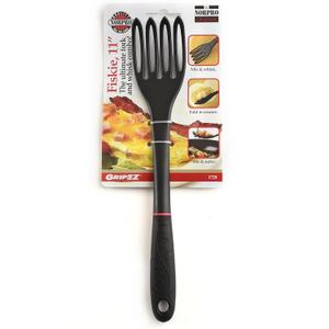 Norpro 1728 Grip-EZ Fiskie, 11 Inch, The Ultimate Fork-and-Whisk Combo, One Size, Black