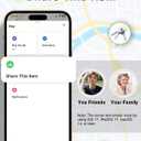 Smart Tracker Tag Item Finder 4Pack, Compatible with Apple Find My APP (iOS Only), IP67 Waterproof, Replaceable Battery, Suitable for Luggage, Bags, Wallets, Backpacks, Keys (weTag mini)