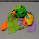 Dog Snuffle Ball-Interactive Puzzle Dog Toys Encourage Natural Foraging Skills Slow Feeder for Training and Stress Relief, Cloth Strip Hiding Food Chew Toys with Squeaky Carrot Toy for Any Size (Green)