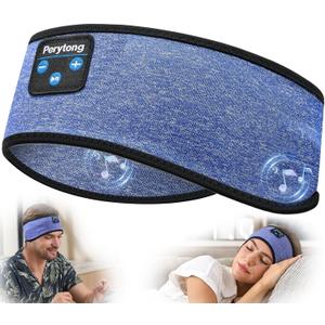 Sleep Headphones | Bluetooth 5.4 Headband | Wireless Earbuds Earphones Sweat Resistant with Ultra-Thin HD Stereo Speaker, Headphone Band for Side Sleepers Workout Running Tech Gadgets Unique Gifts (HB DarkBlue)