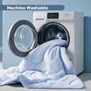 Degrees of Comfort Cooling Comforter King Size, Cooling Blanket for Hot Sleepers, Moisture-Wicking & Breathable, Upgraded Dual-Sided with Coolmax, Q-MAX0.4, 108 x 90 Inch, Blue