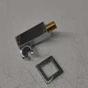 Wall Mount Shower Head Holder for Bathroom, 360 Degree Adjustable Bracket for Handheld Showerhead, Shower Wand Holder Chrome, Brass Hand Shower Holder with Check Valve for Shower Sprayer-Huifeidezhu