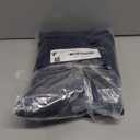 Simplebrand Ava Navy Blue Short 36 Inches Blackout Curtain 2 Panels Set, Half Window Rod Pocket Privacy Curtain Tiers for Kitchen, Curtains Blackout for Bathroom Shades, W40 x L36 Inch, Navy Blue