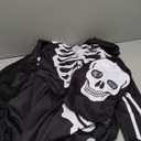 Morph Men's Skeleton Costume, Adult Suit Outfit for Halloween (XX-Large, Black)